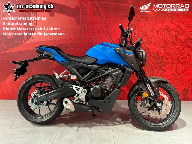 HONDA CB 125 R Neufahrzeug in blau, 125 ccm kaufen — bei Honda Motorrad Zürich in Volketswil