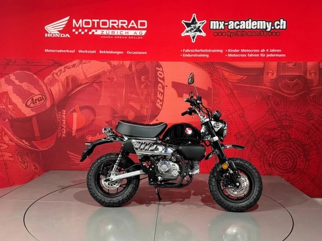 HONDA Z 125 MA Monkey Neufahrzeug in schwarz, 124 ccm kaufen — bei Honda Motorrad Zürich in Volketswil