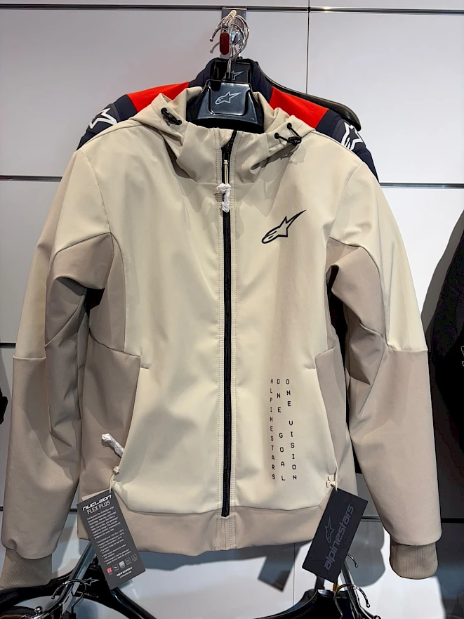 Alpinestars Softshell Motorradjacke in Beige