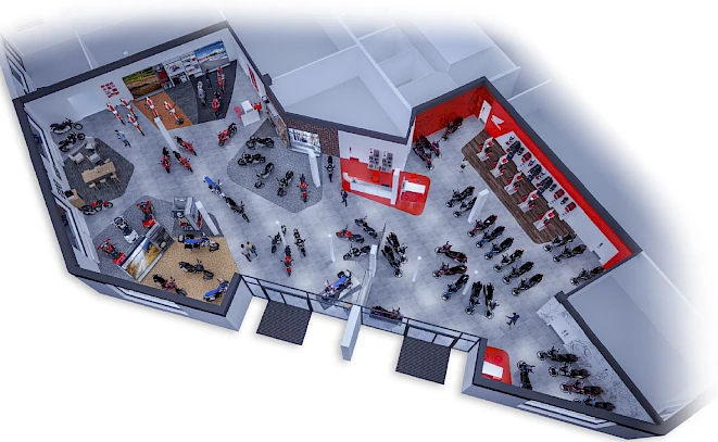 Honda motorcycle showroom Volketswil – motorcycle exhibition near Zurich