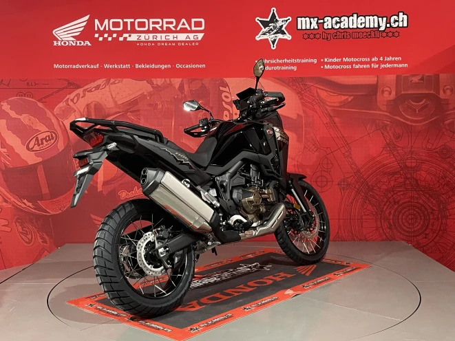 Honda Africa Twin CRF1100 Standard DCT 2026 in black - adventure bike with automatic gearbox