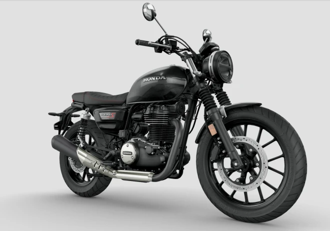 Honda GB350S side view – classic retro motorcycle by Honda as a coffee racer base in Volketswil