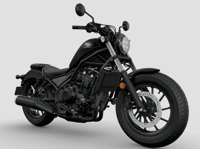 Low seat height motorcycle Honda CMX500 Rebel with just 690 mm