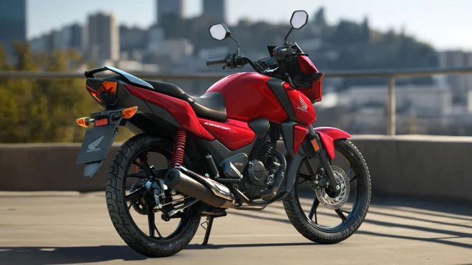 Honda CB125F side view – economical 125cc motorbike for commuters