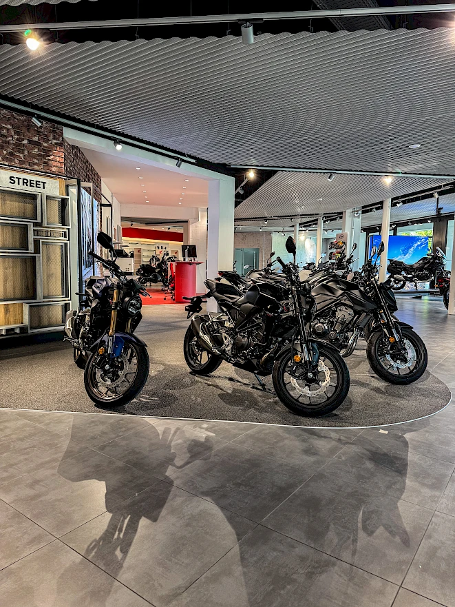Concessionnaire moto Zurich – surface de vente Honda à Volketswil
