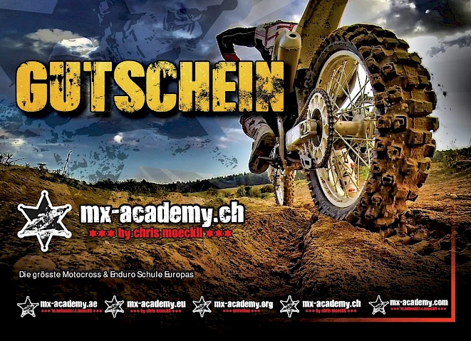 Cadeau moto : bon de la MX-Academy pour un cours de moto et du motocross
