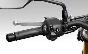 Honda CB 1000 Hornet Genuine Accessories &ndash; heated grips and quickshifter on the handlebar