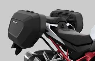 Honda CB 750 Hornet Genuine Accessories &ndash; pannier mounts with side cases
