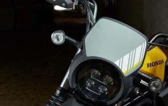 CL500 street scrambler with genuine accessories &ndash; screen and scrambler front mask fitted