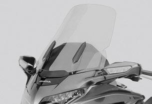 Accessoires d’origine Honda Gold Wing GL1800 – bulle haute pour un flux d’air calme