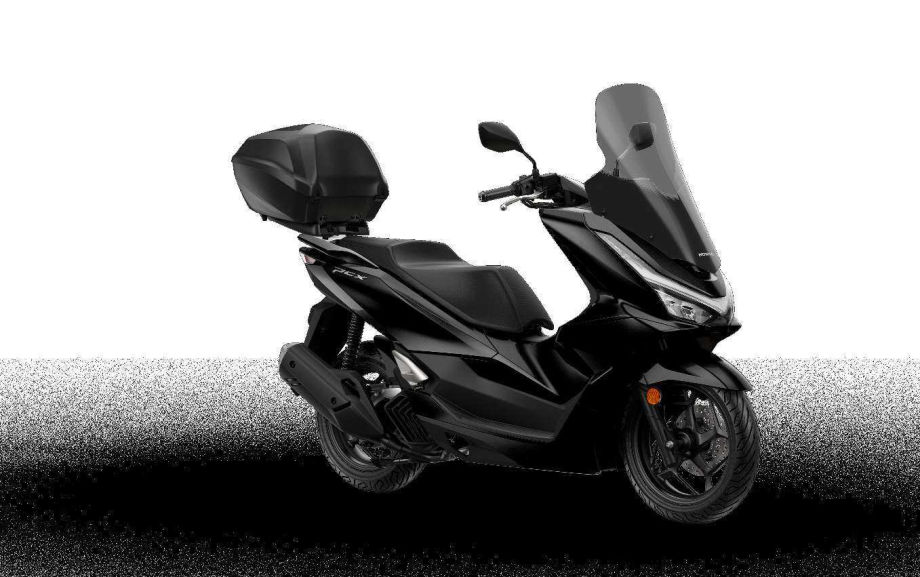 PCX125 Honda avec accessoires d’origine : Smart Box 35 l et bulle