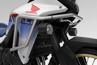 Honda Transalp XL750 genuine accessories – crash bars with engine guard