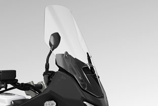 Honda Transalp XL750 genuine accessories – tall touring screen