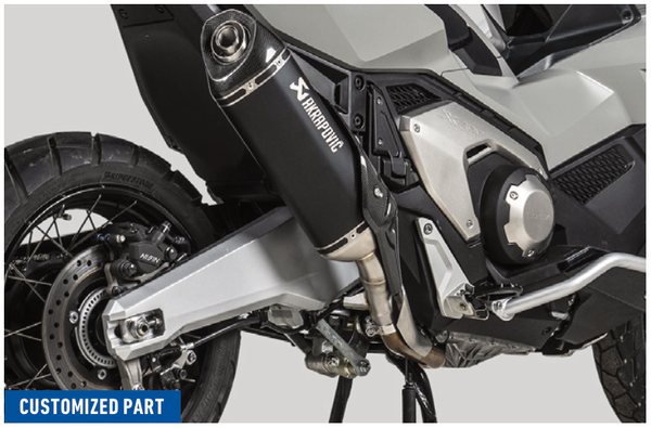 Honda X-ADV 750 Akrapovic Slip-on Line (Titan) Schalldämpfer (Customized Part) – Honda Original-Zubehör, Teilenummer 0R24M-SMU-027