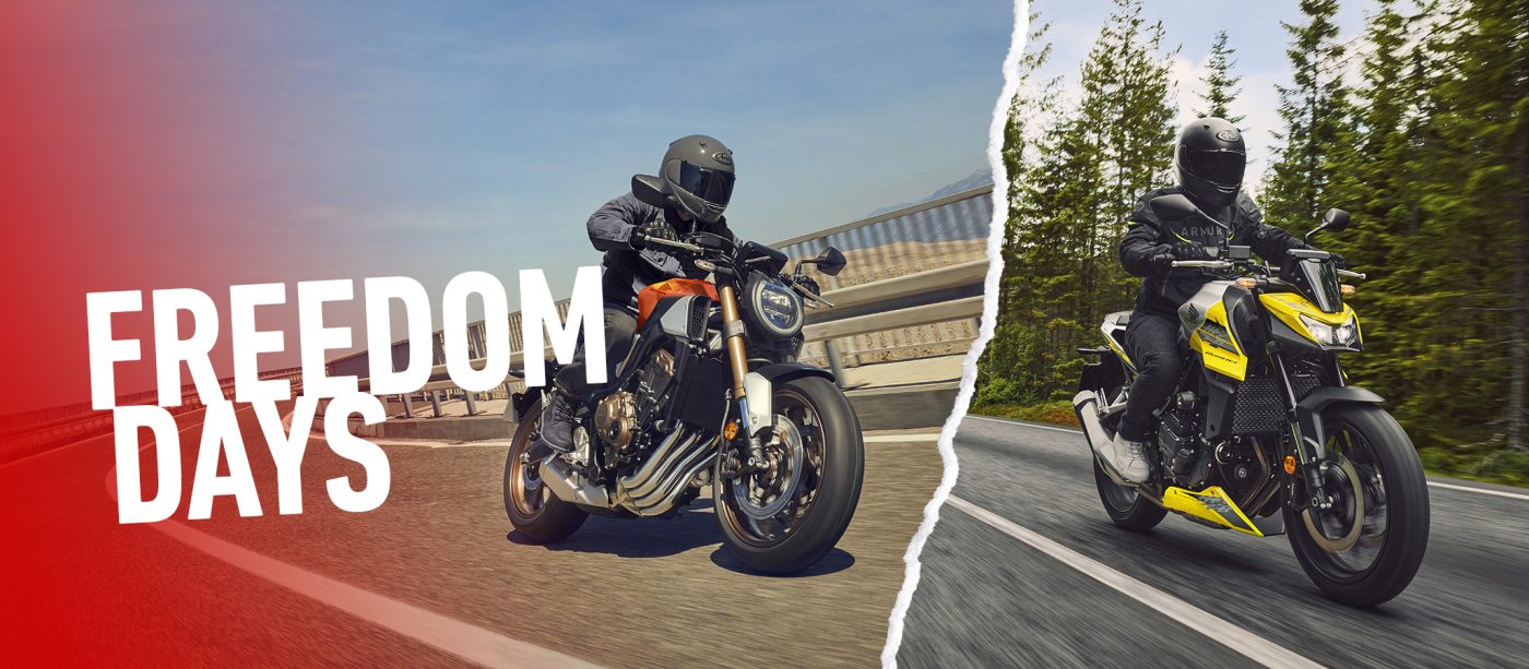 Honda promotion FREEDOM DAYS OFFERS motorbike offer