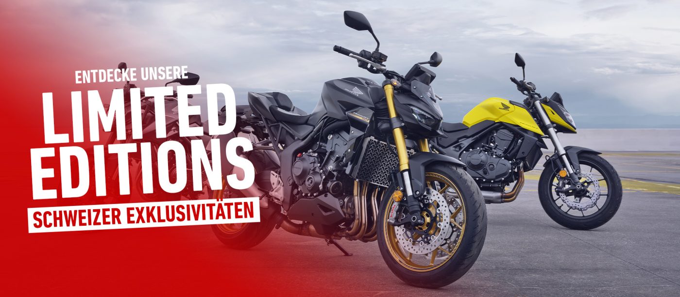 Honda promotion OUR SWISS EXCLUSIVES motorbike offer